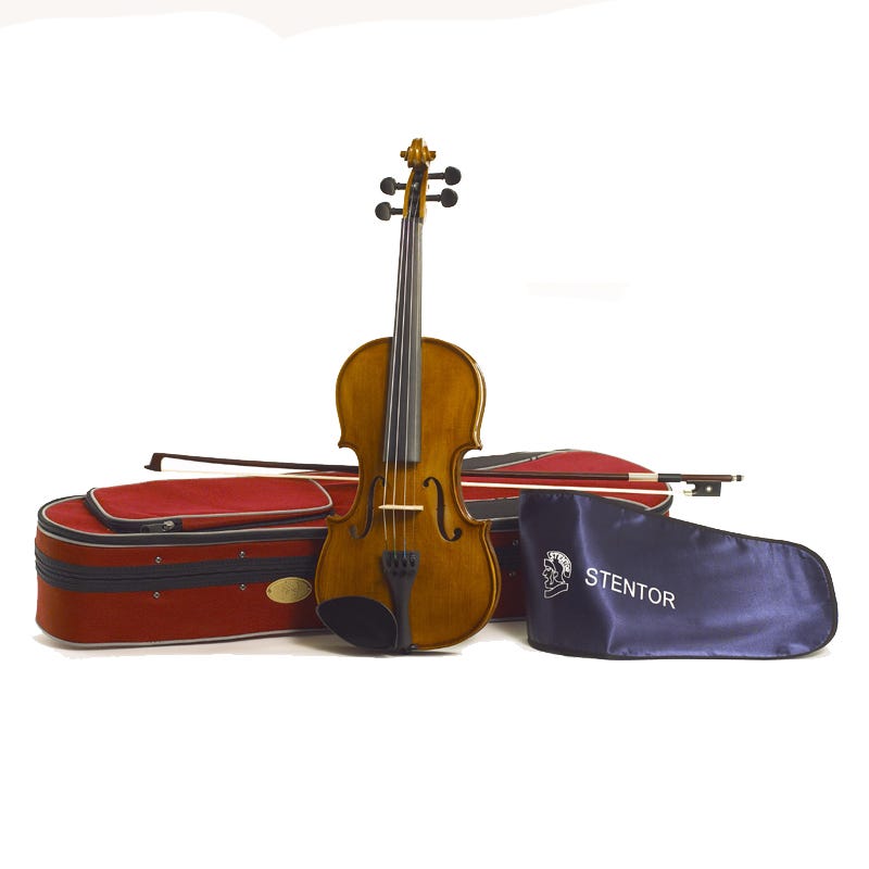 Stentor Student II 3/4 size Violin Outfit - Antique Chestnut
