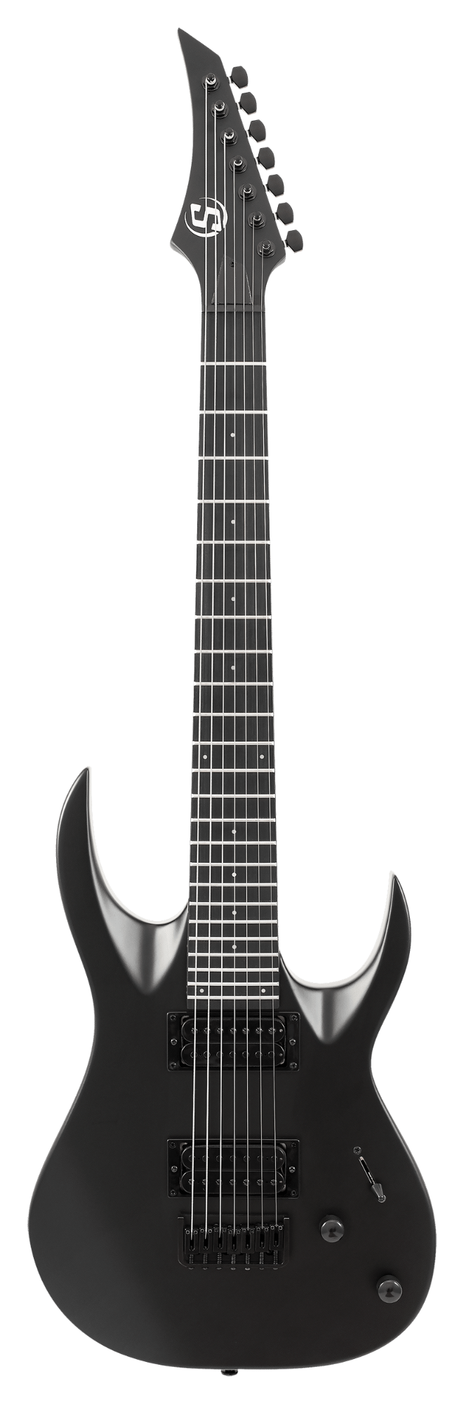 S by Solar AB4.7C 7-String Electric Guitar - Carbon Black Matte