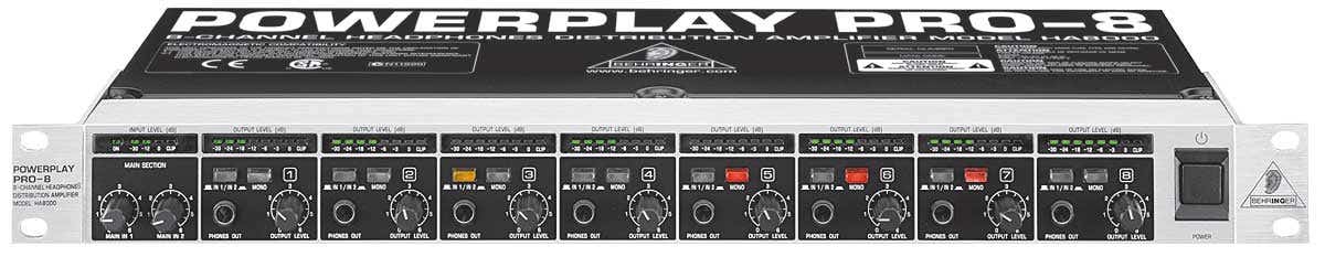 Behringer Powerplay Pro-8 HA8000 headphone distribution amp
