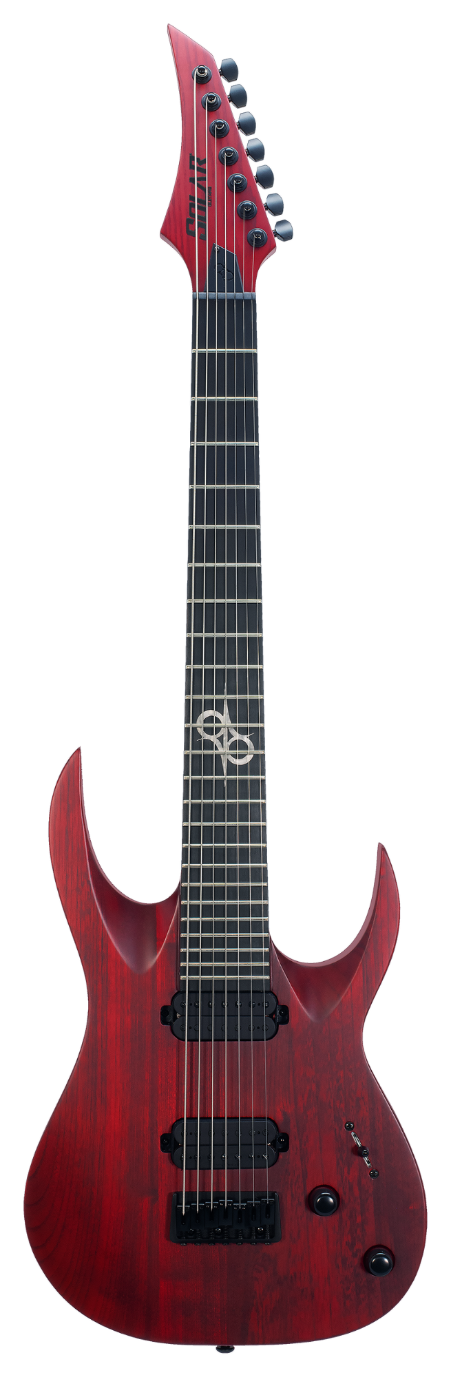 Solar Guitars A2.7TBR SK 7弦ギター Solar A2.7TBR SK 7-String Electric Guitar - Trans Blood Red Matte