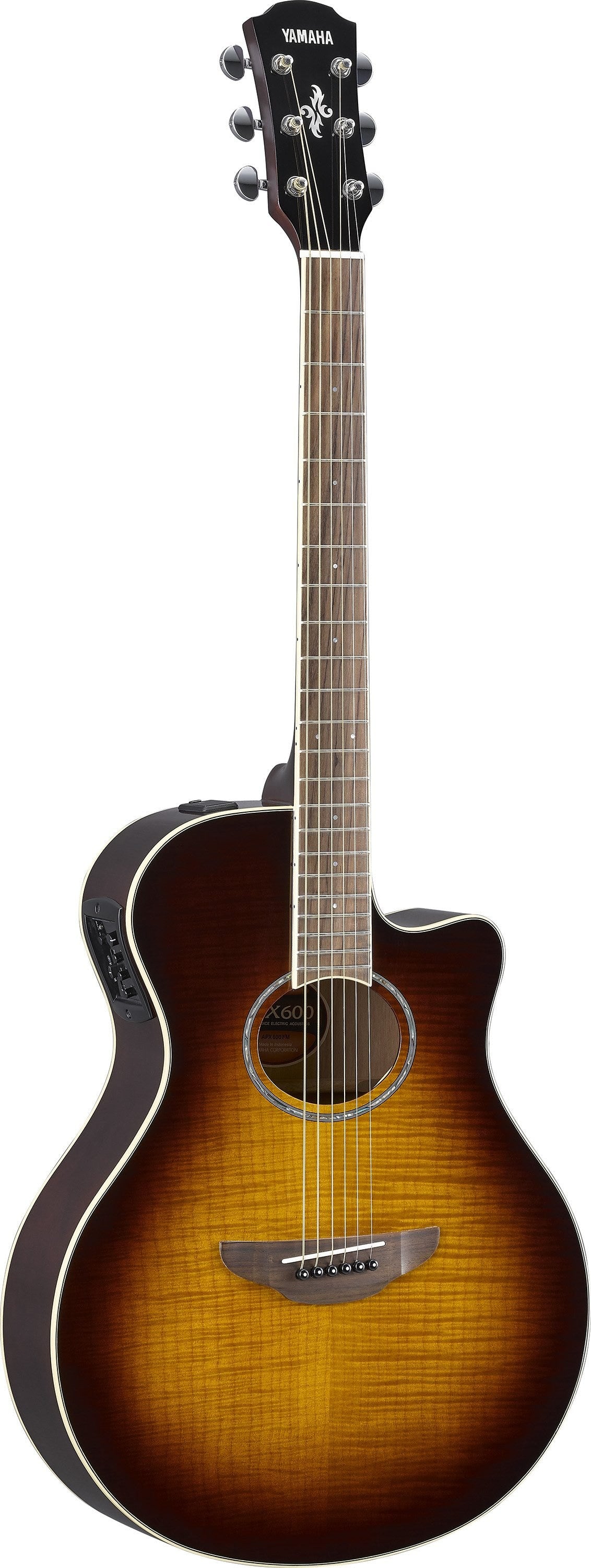 Yamaha APX600FM Thinline Acoustic Electric Guitar - Tobacco Brown Sunb