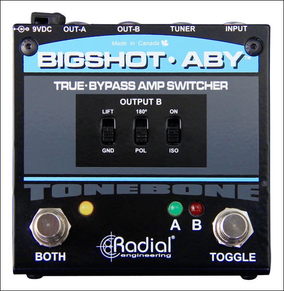 ab switch guitar pedal Radial Bigshot ABY pedal
