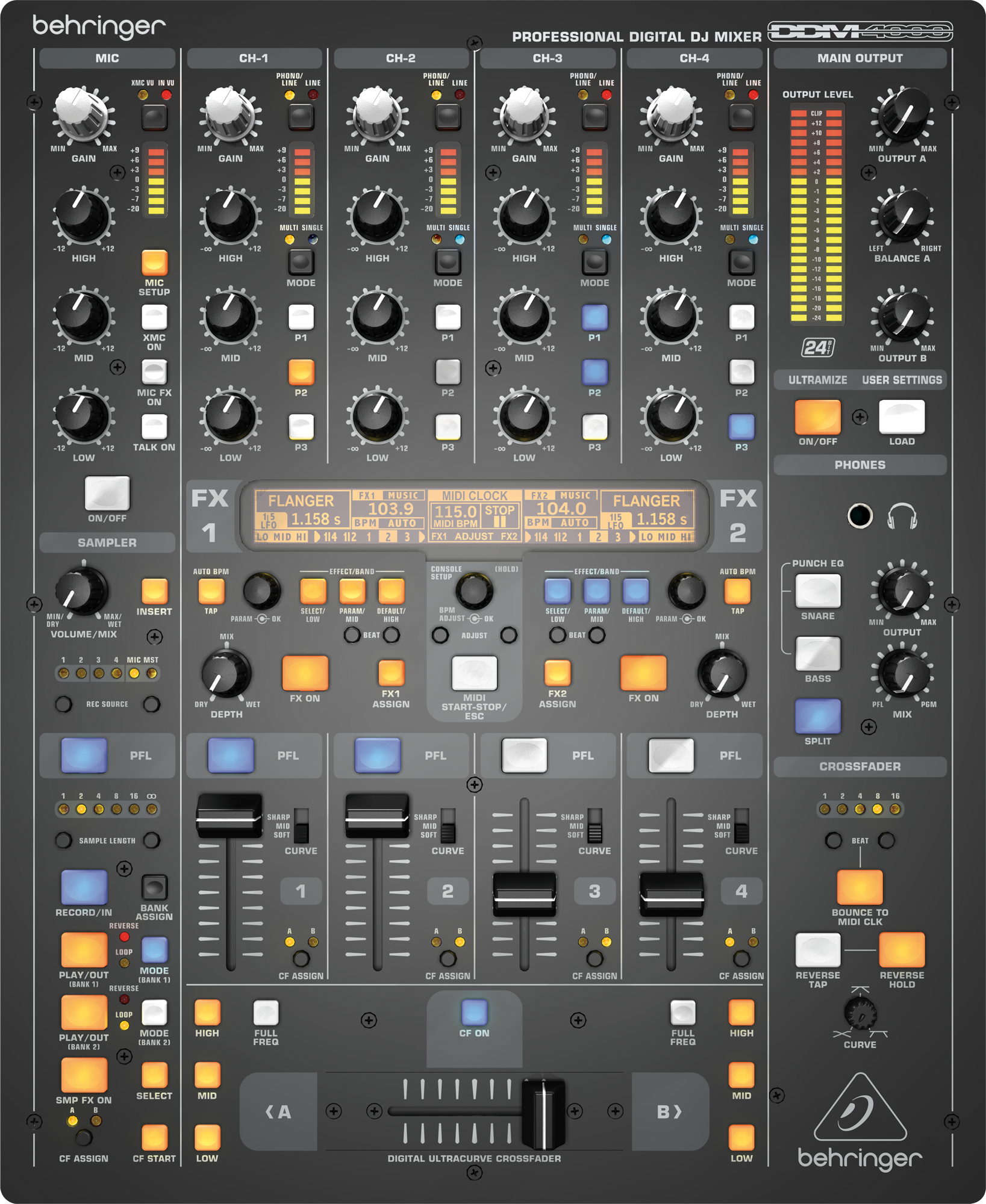 Behringer DDM4000 Digital Professional DJ Mixer | Better Music