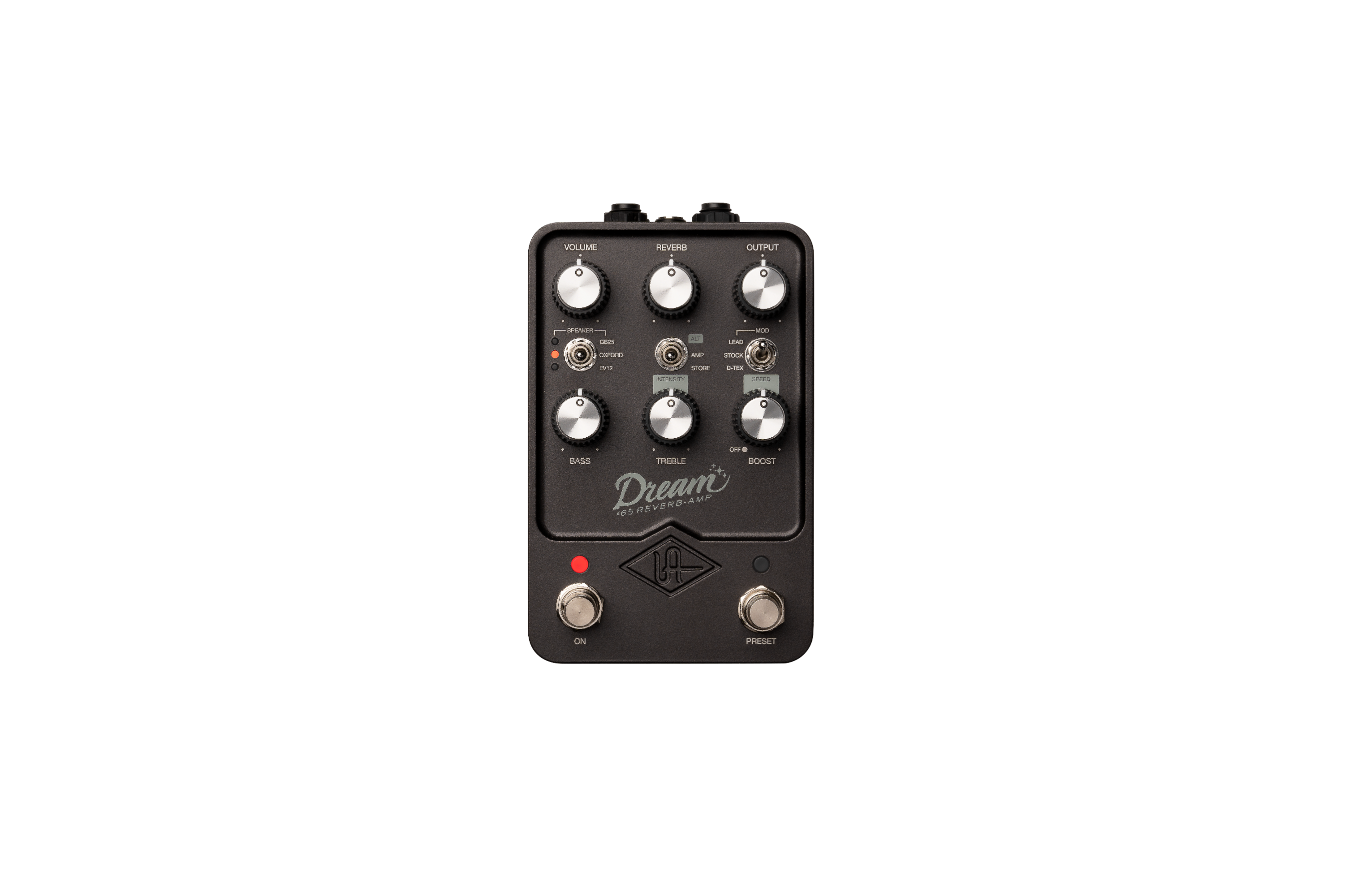 dream 65 reverb pedal Universal Audio UAFX Dream '65 Reverb Amp Emulator Pedal