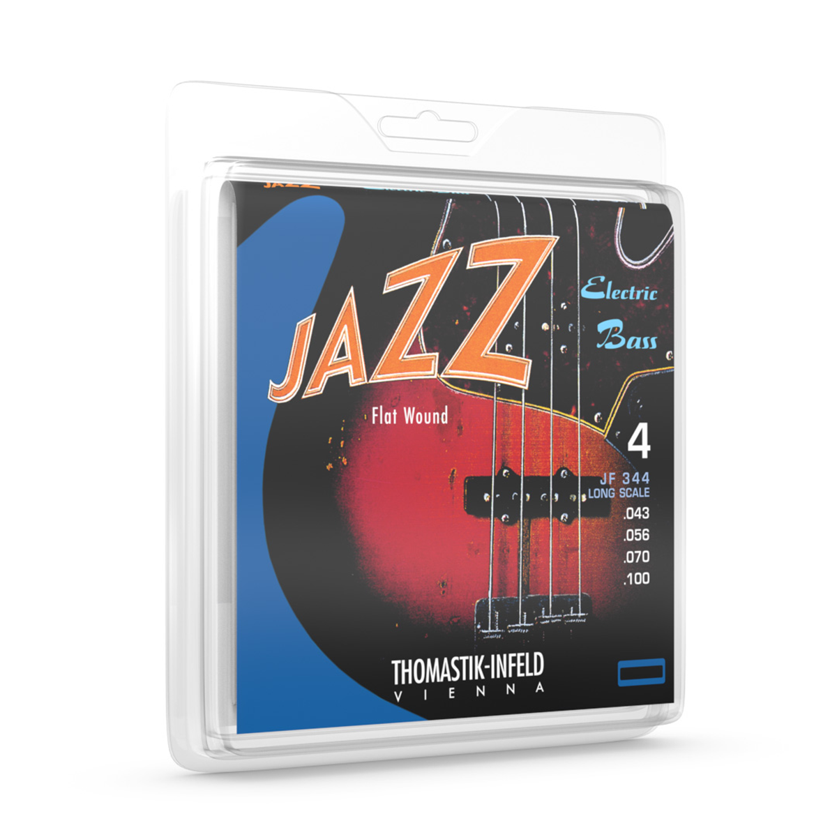 Thomastik JF344 Jazz Flat Wound 43-100 Electric Bass String Set - Long