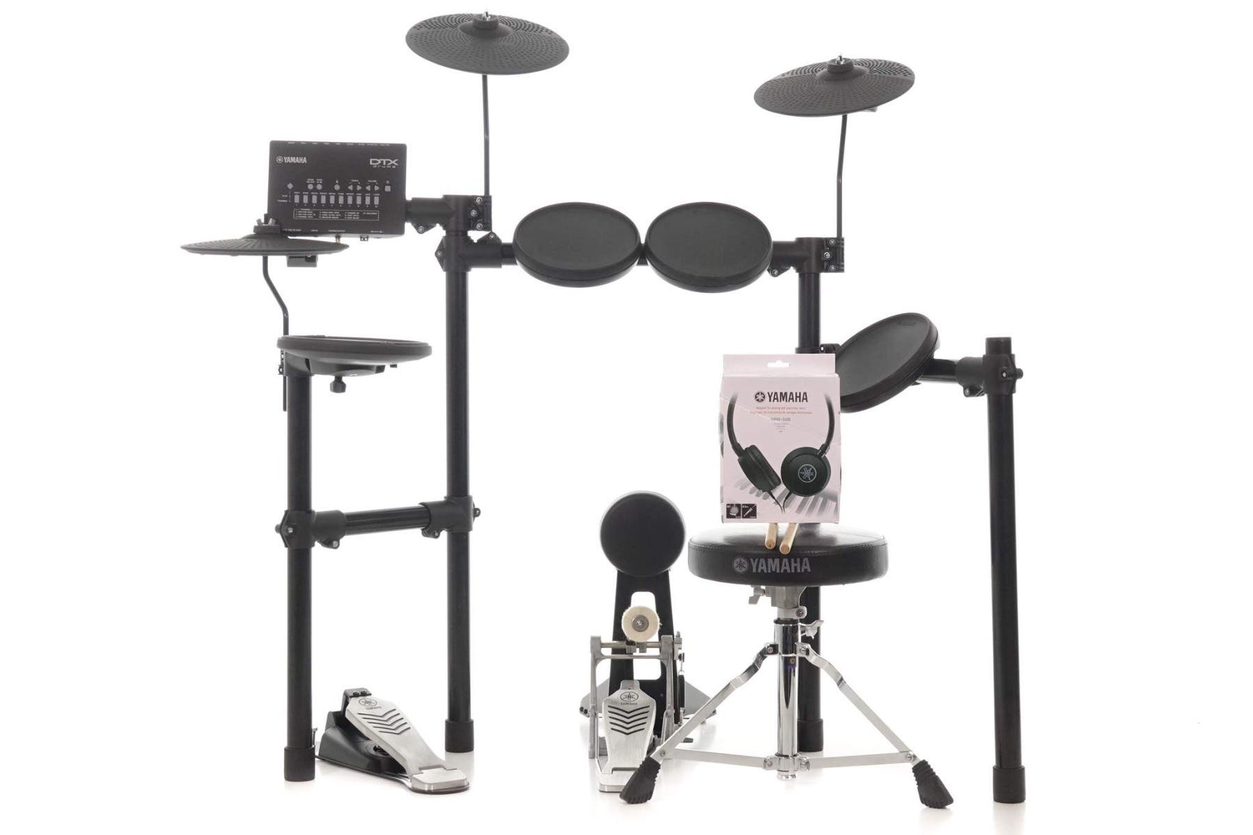 Yamaha DTX452K PLUS Electronic Drum Kit w/Sticks + Stool + 