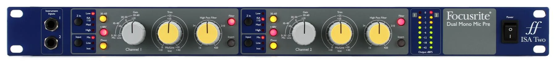 Focusrite ISA TWO 2ch Microphone Preamp | Better Music