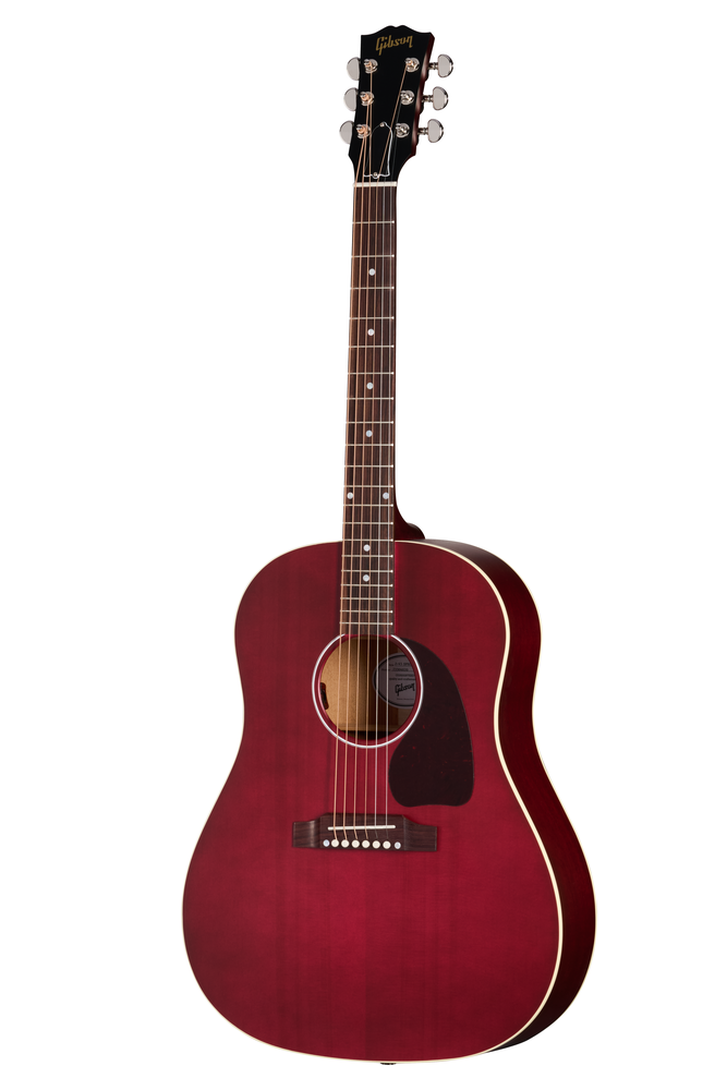 Gibson J45 Special Satin Acoustic Guitar - Wine Red | Better Music