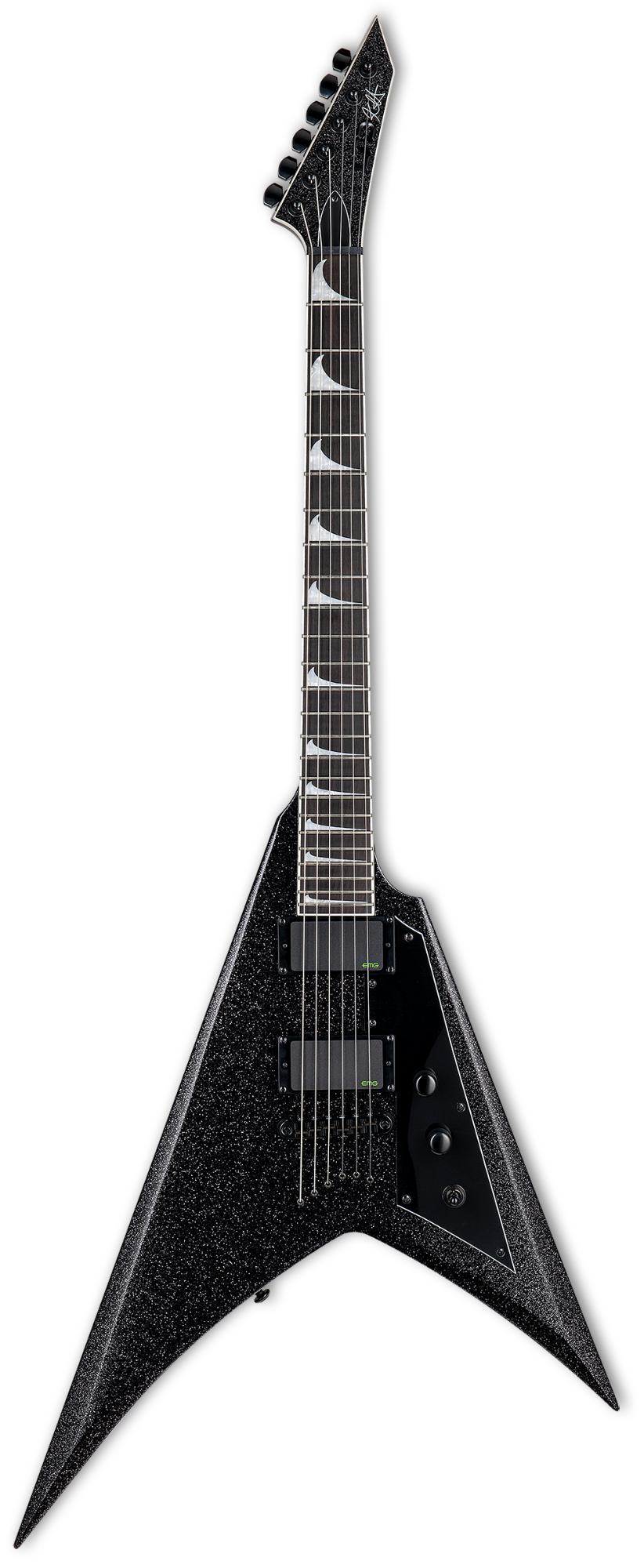 【美品】ESP LTD KH-V Black カーク・ハメット モデル ESP LTD Kirk Hammett Signature KH-V - Black Sparkle | Better Music