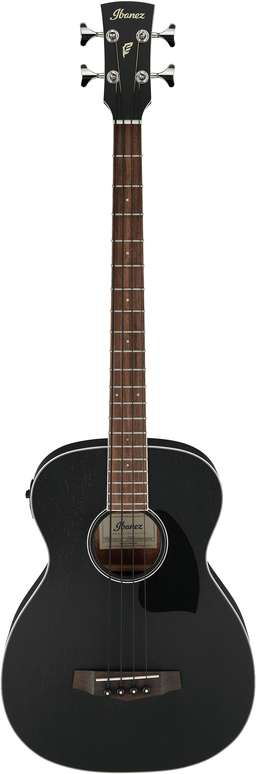 Ibanez PCBE14MH WK Acoustic Electric Bass Guitar - Weathered Black