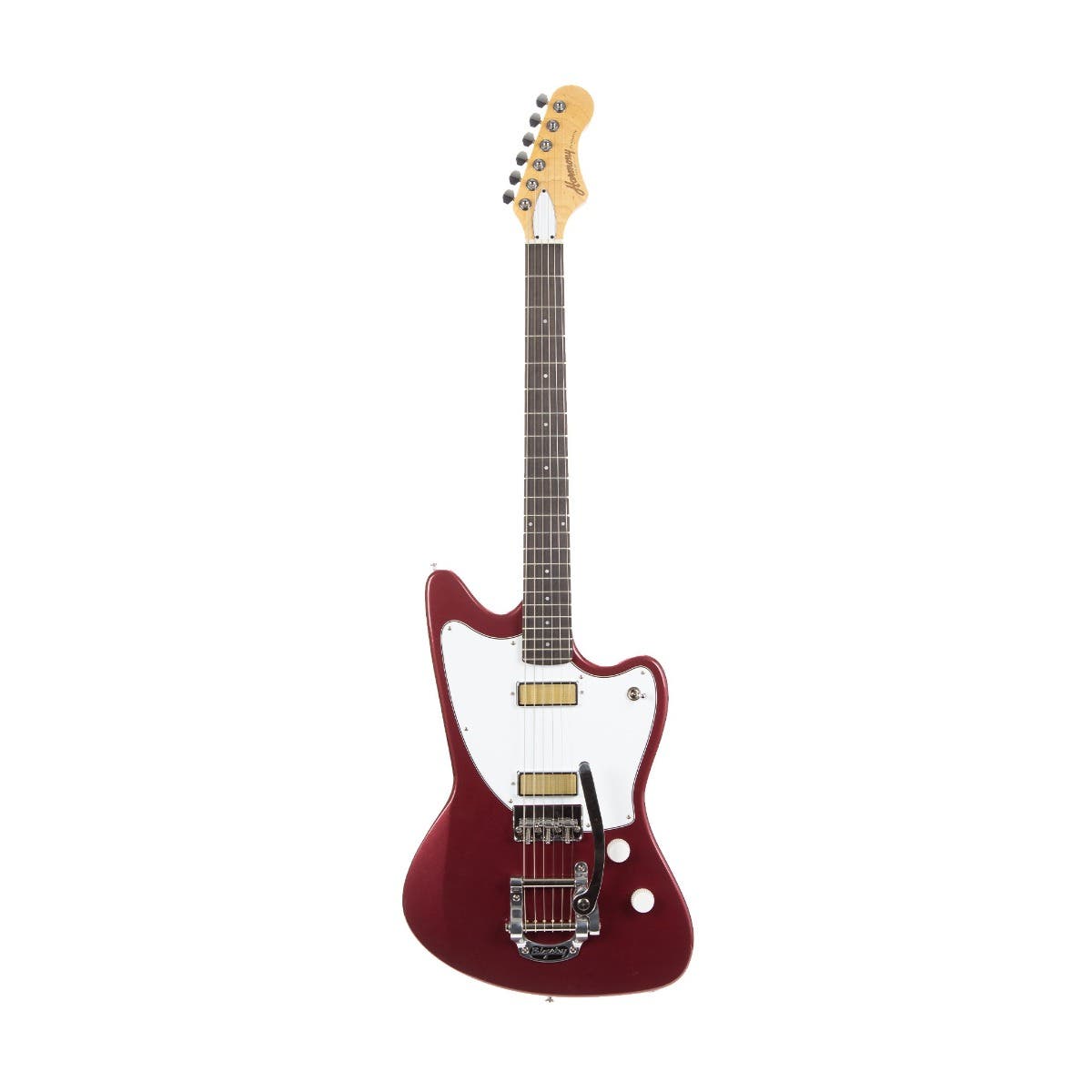 ギター Harmony Silhouette W/BIGSBY BURGUNDY Harmony Silhouette w/Bigsby Electric Guitar w/MONO Bag - Burgundy