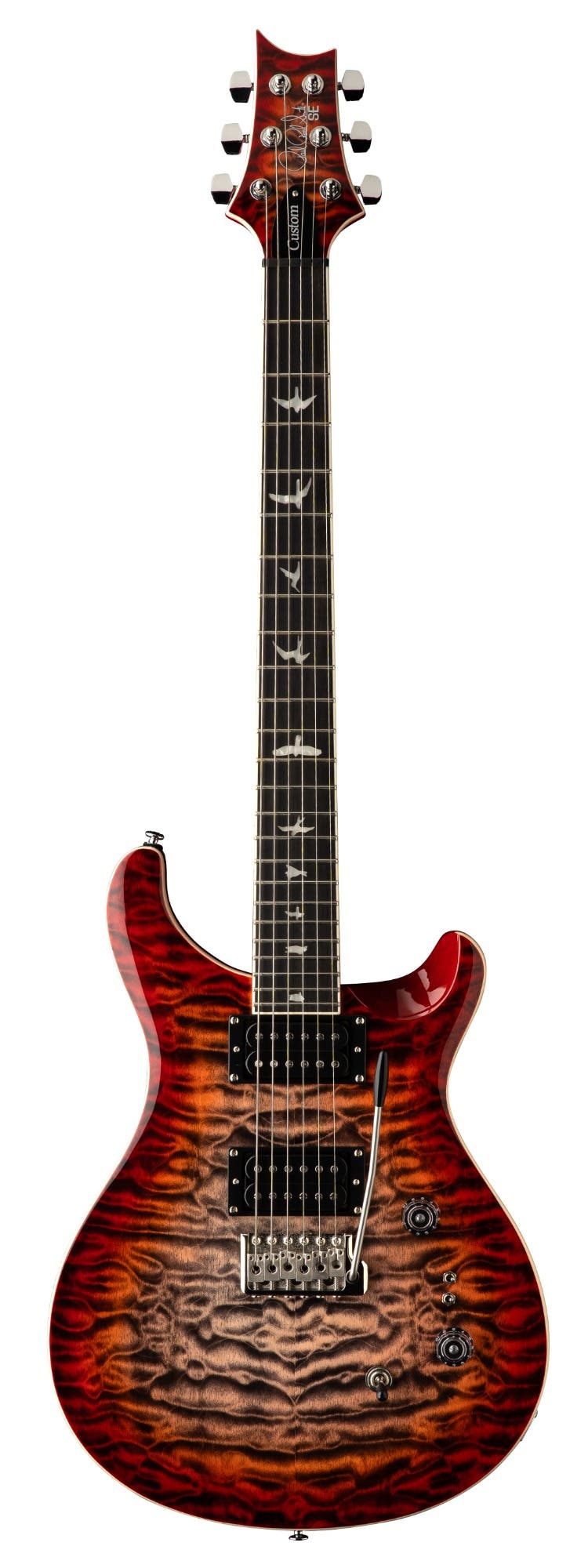 ギター PRS SE CUSTOM 24-08 QUILT PACKAGE 2025 Paul Reed Smith (PRS) SE Custom 24 08 Quilt - Charcoal Cherry