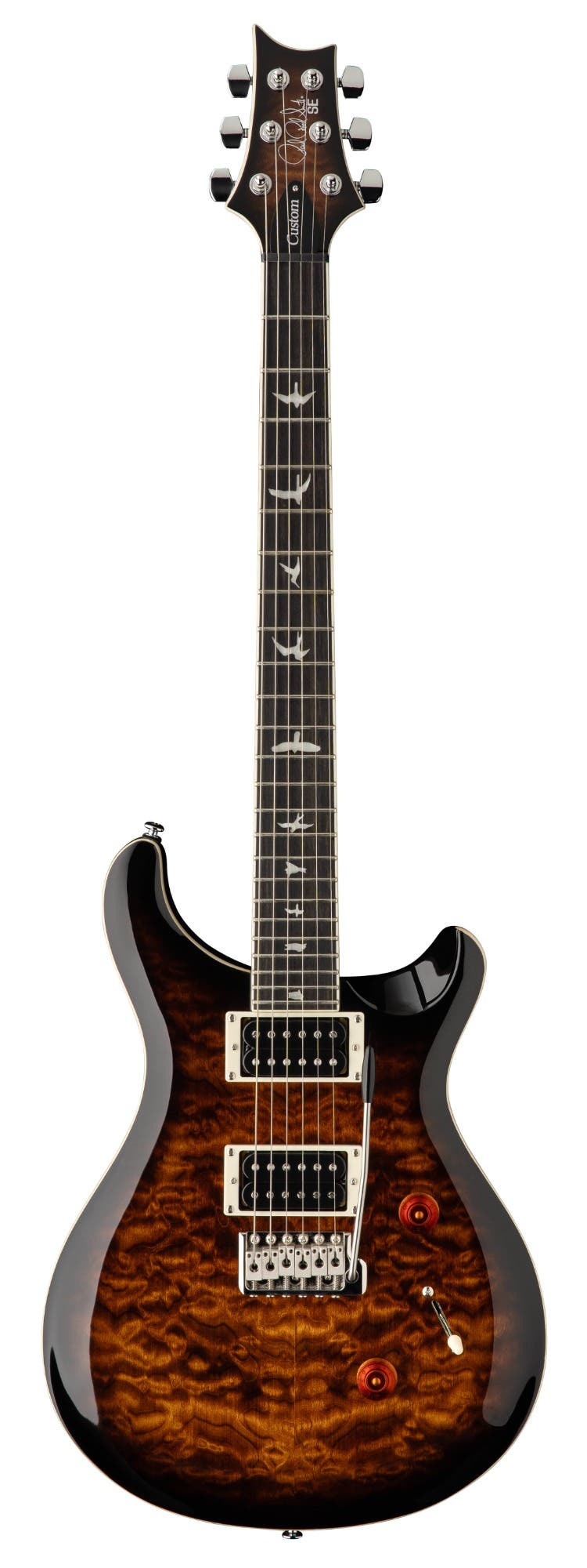 Paul Reed Smith (PRS) SE Custom 24 Quilt Electric Guitar - Black Gold