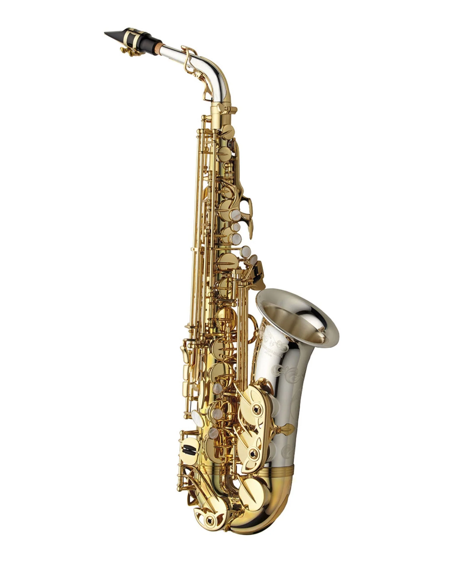 Silver Stein Estro A.sax 第3世代 Yanagisawa Alto Saxophone AWO33 - Sterling Silver Bell and Neck