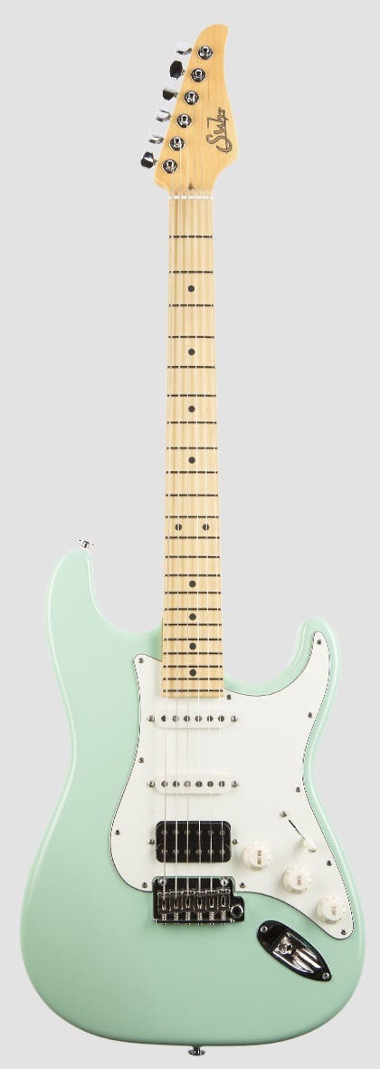 Suhr Classic S HSS Electric Guitar w/Deluxe Gigbag - Surf Green MN