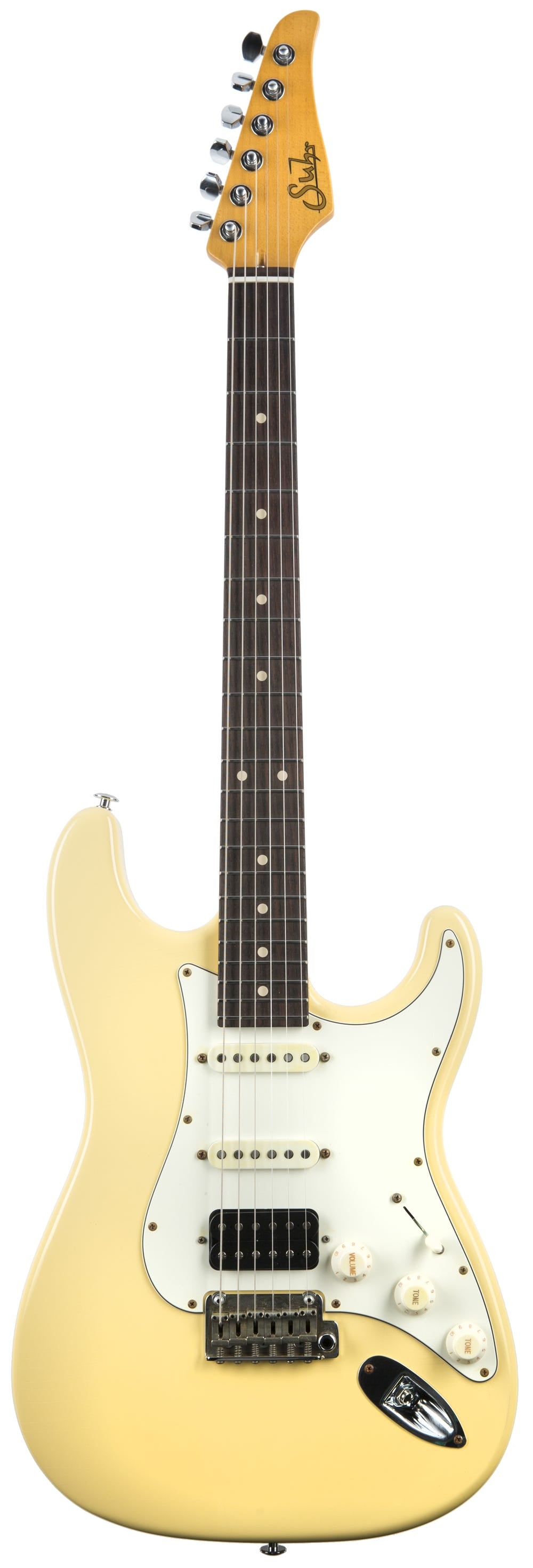Suhr Classic S Antique HSS Guitar - Vintage Yellow RW