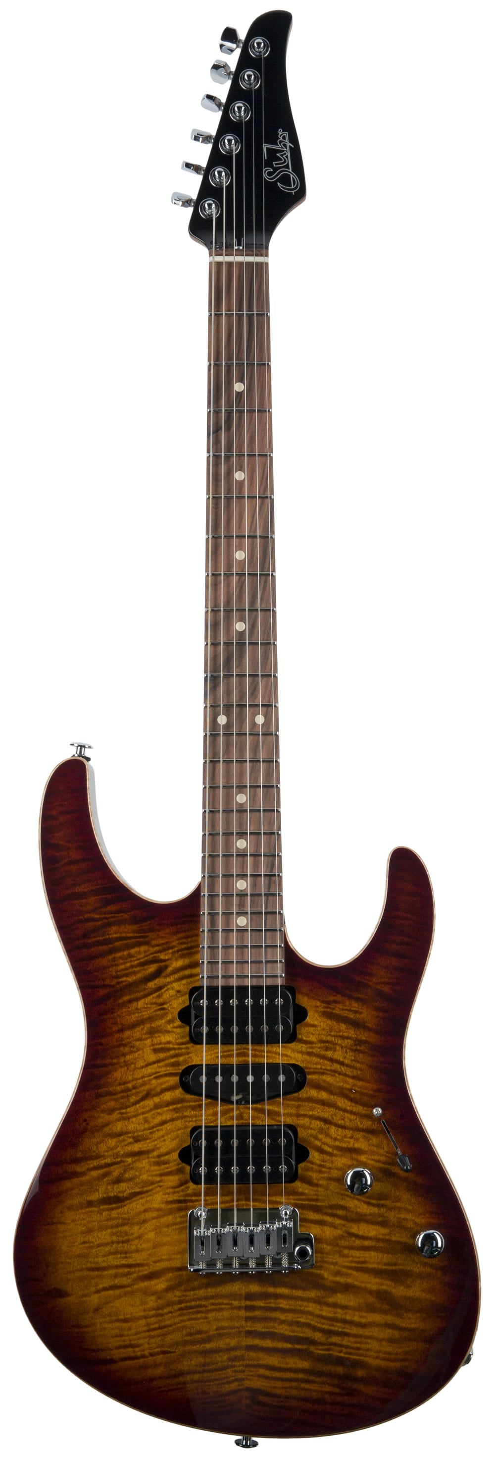Suhr Modern Plus HSH Guitar w/Case - Bengal Burst PF