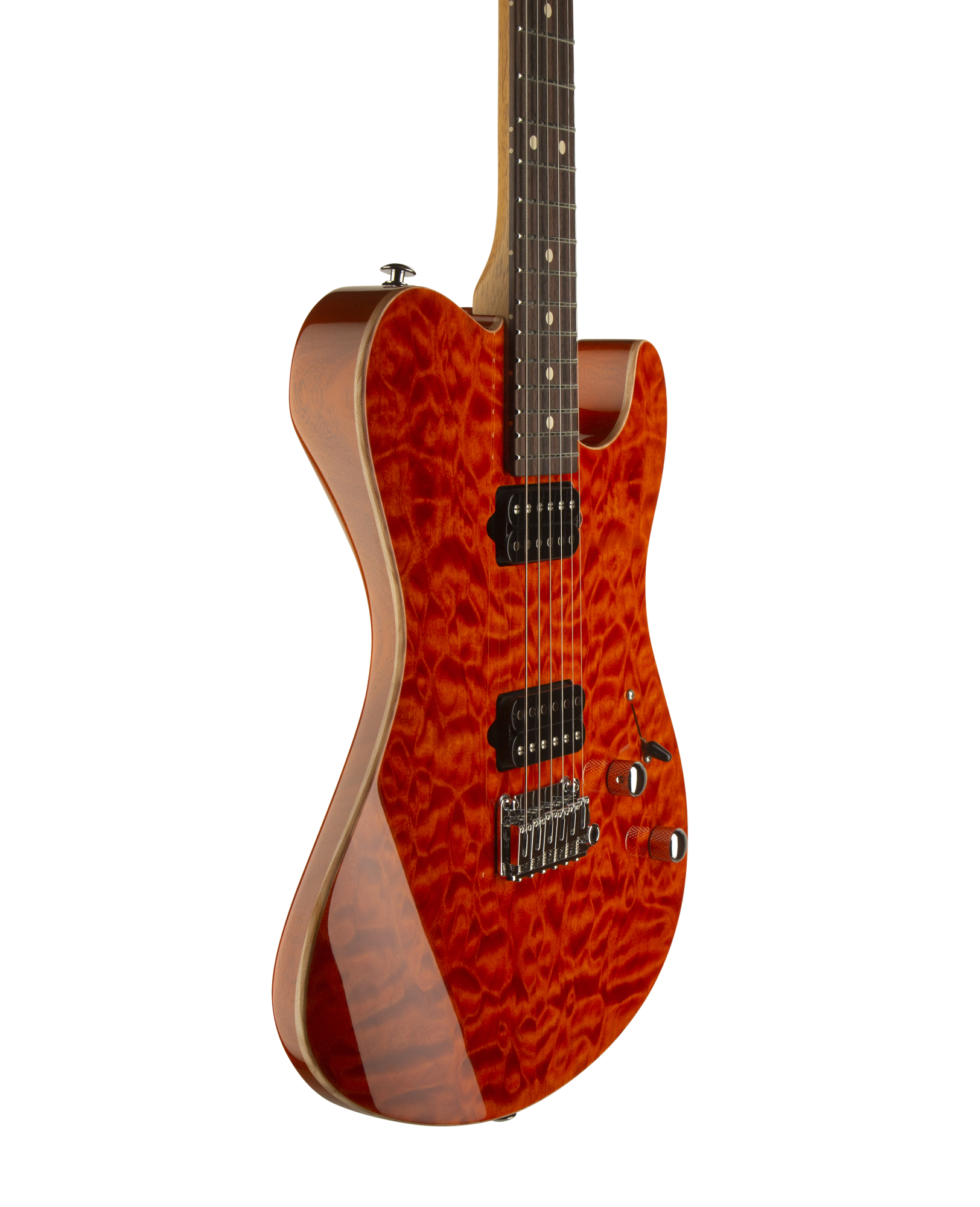 Suhr OSO Short Scale Electric Guitar - Mahogany - Orange Stain RW - 2-Post