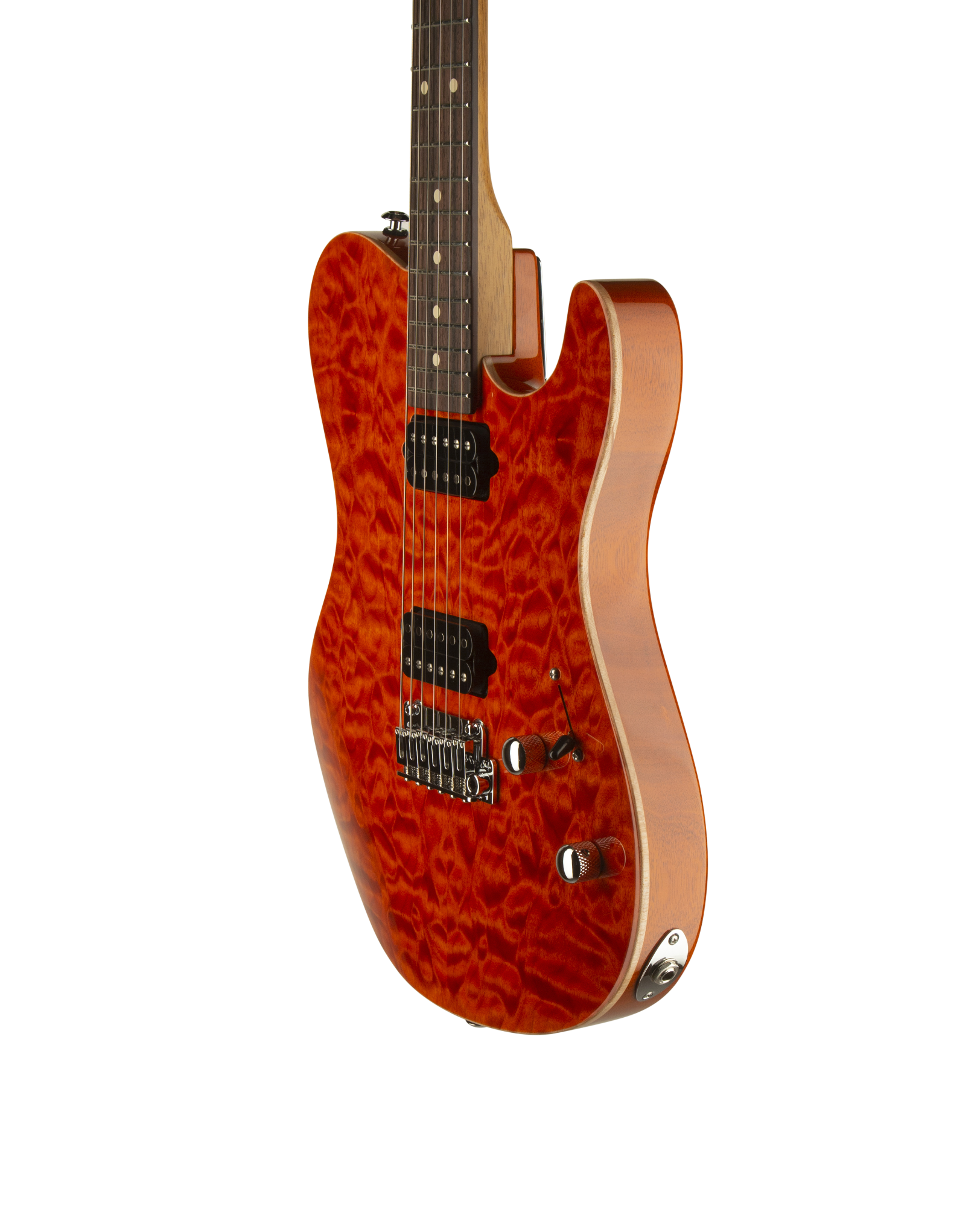 Suhr OSO Short Scale Electric Guitar - Mahogany - Orange Stain RW - 2-Post