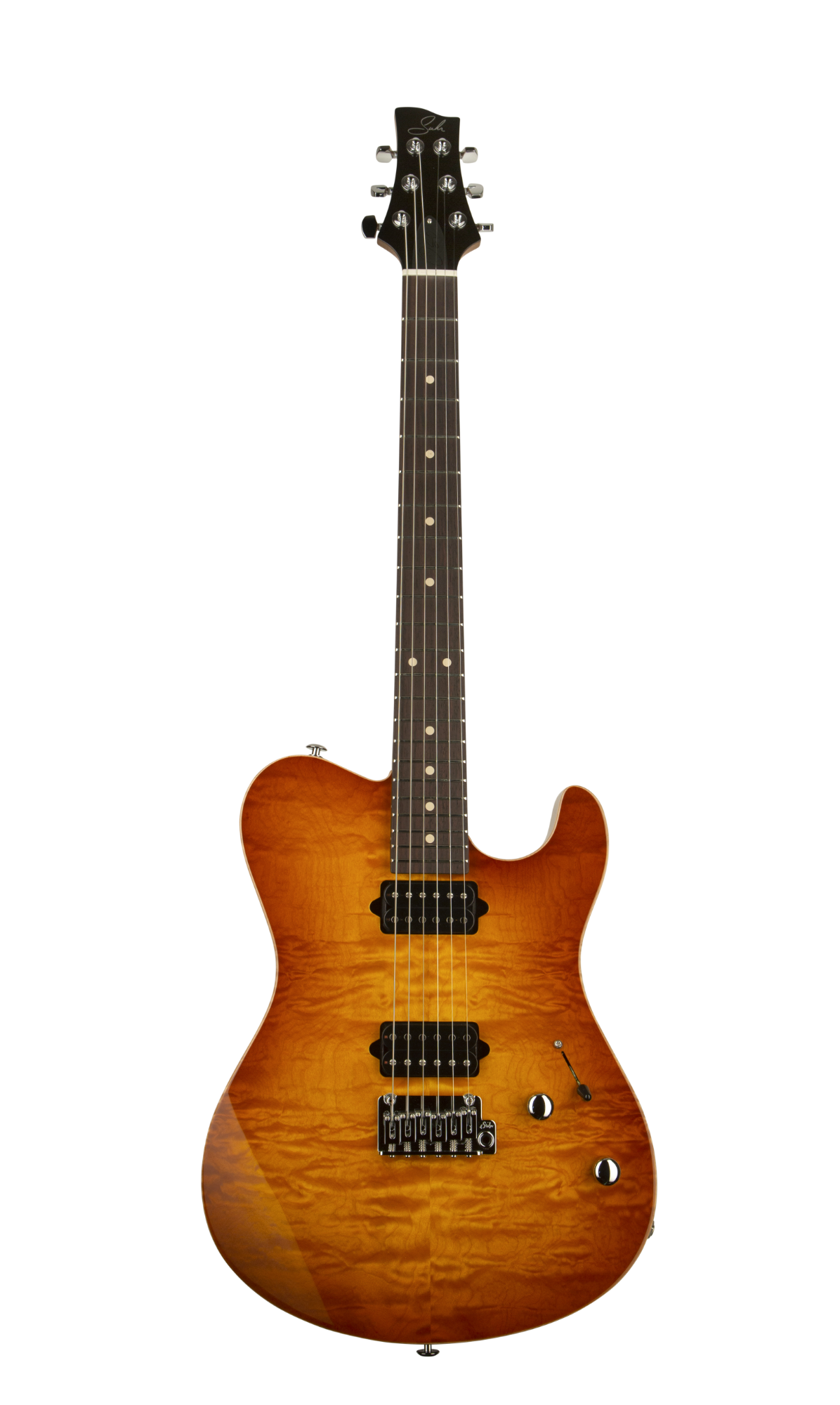 Suhr OSO Short Scale Electric Guitar - Alder - Tea Burst RW - 2-Post