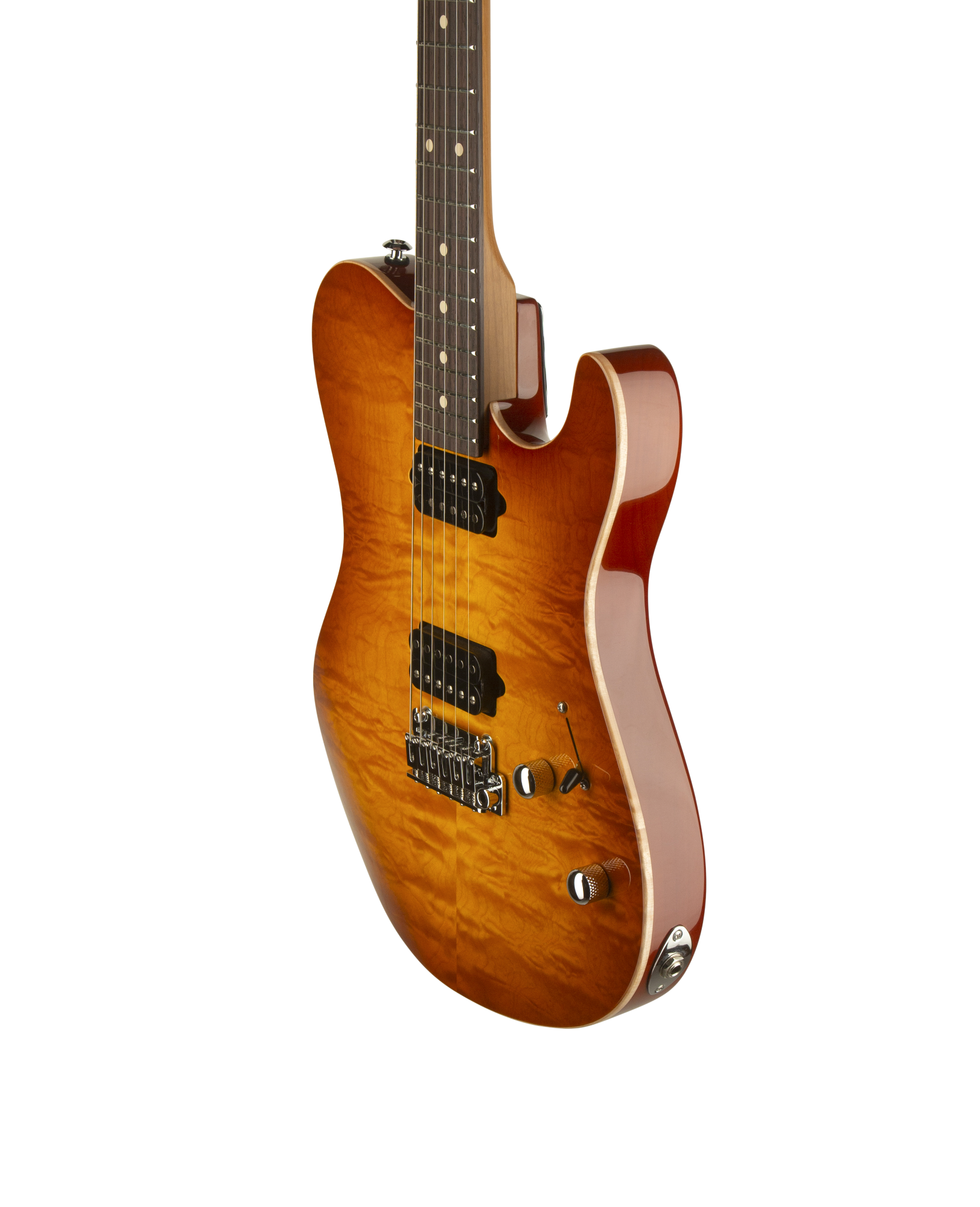 Suhr OSO Short Scale Electric Guitar - Alder - Tea Burst RW - 2-Post