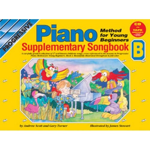Prog Piano Meth Yng Beg Suppl Songbook B W/Online Audio