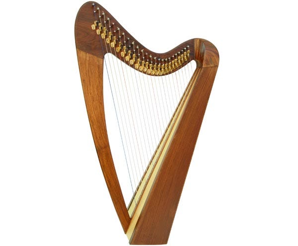 Paytons 29"  24-String Folk Harp - Plain Beechwood (01120)