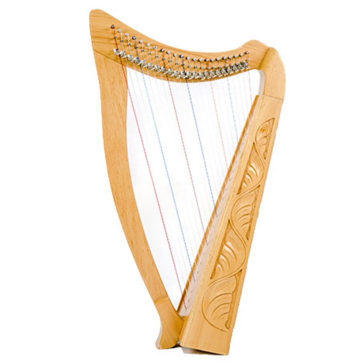 Heather Harp 22-String Carved w/Bag