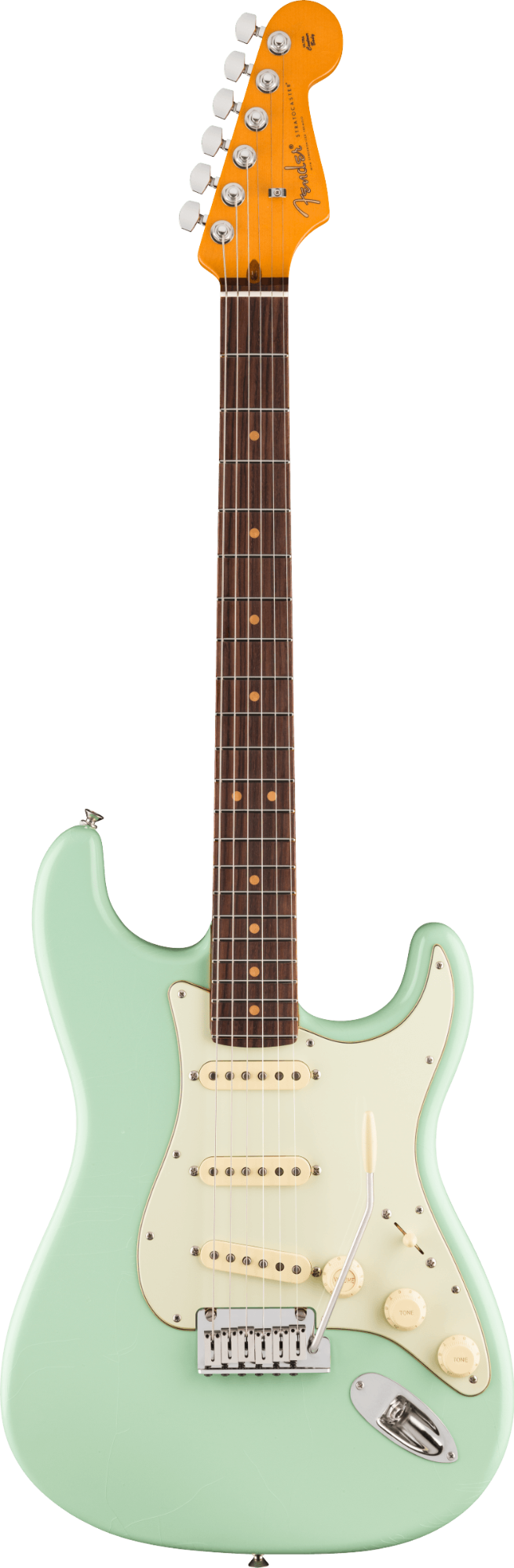 Fender American Ultra Luxe '60s Stratocaster - Rosewood Fingerboard - Surf Green