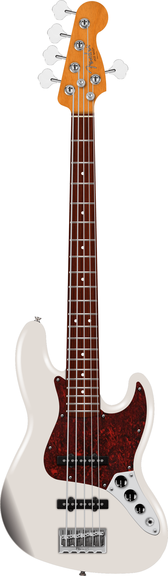 Fender American Professional Jazz Bass V - Rosewood Fingerboard - Olympic White