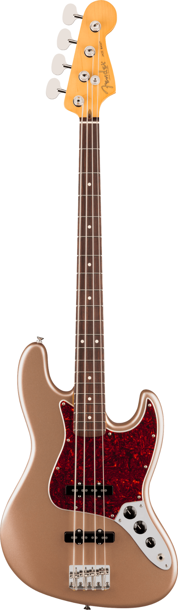 Fender American Professional Classic Jazz Bass - Rosewood Fingerboard - Faded Firemist Gold