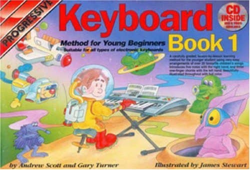 PROGRESSIVE Keyboard Method for Young Beginners BOOK 1 BOOK/ONLINE MEDIA / SCOTT TURNER (KOALA)