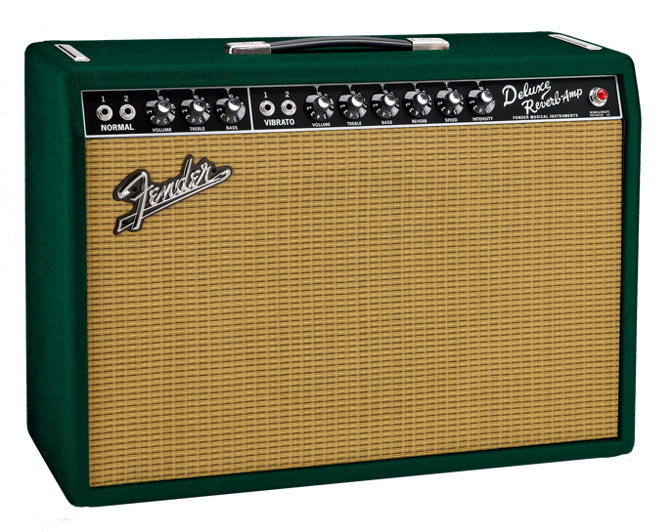 Fender FSR '65 Deluxe Reverb - British Racing Green/Wheat w/Eminence GA-SC64 (Limited Edition)