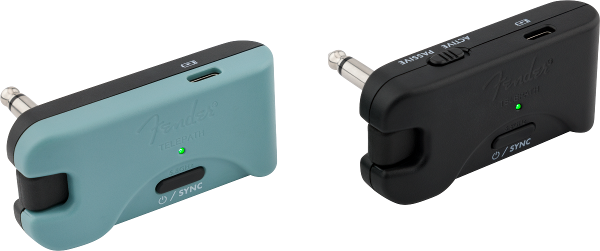 Fender Telepath Wireless System - Mystic Ice Blue and Black
