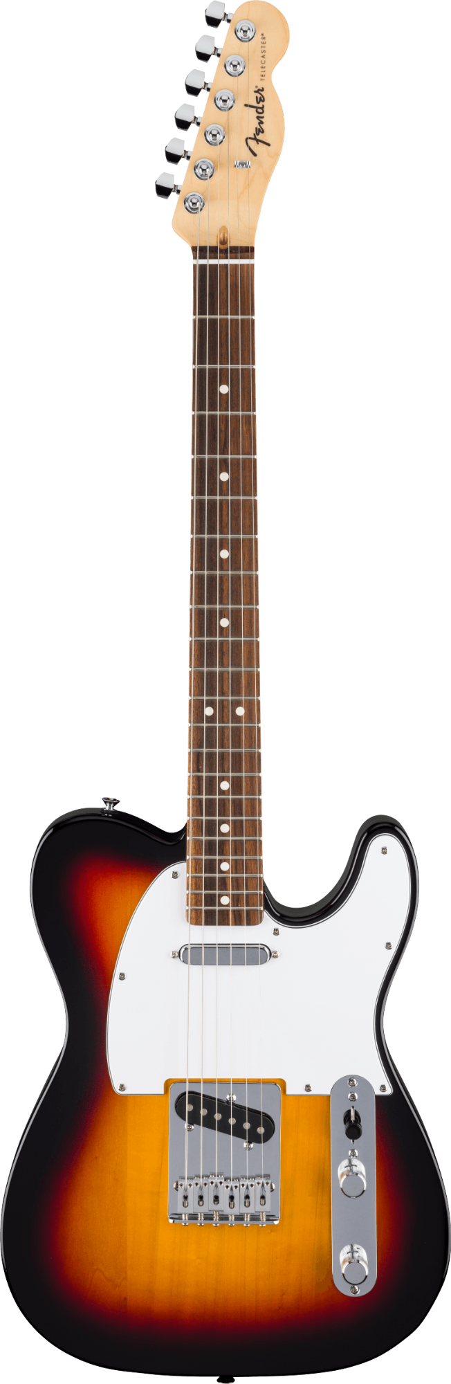 Fender Standard Telecaster - Laurel Fingerboard - White Pickguard - 3-Color Sunburst
