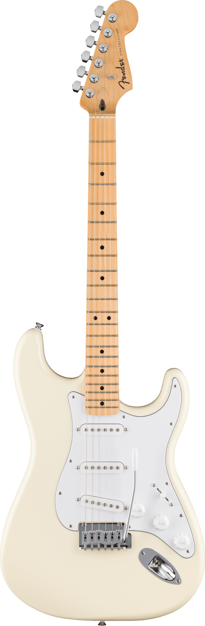 Fender Standard Stratocaster - Maple Fingerboard - White Pickguard - Olympic White