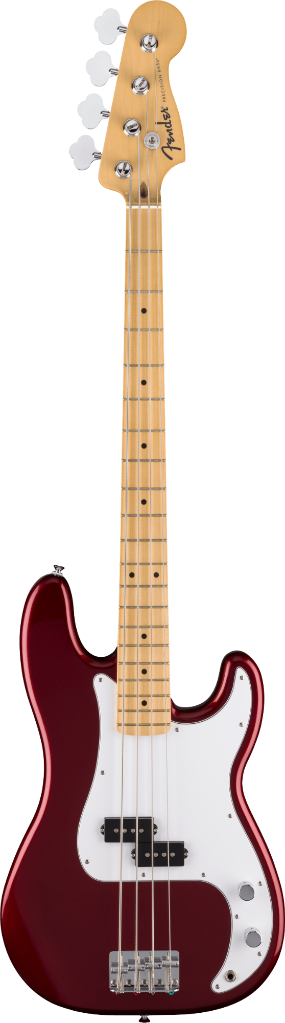 Fender Standard Precision Bass - Maple Fingerboard - White Pickguard - Candy Cola