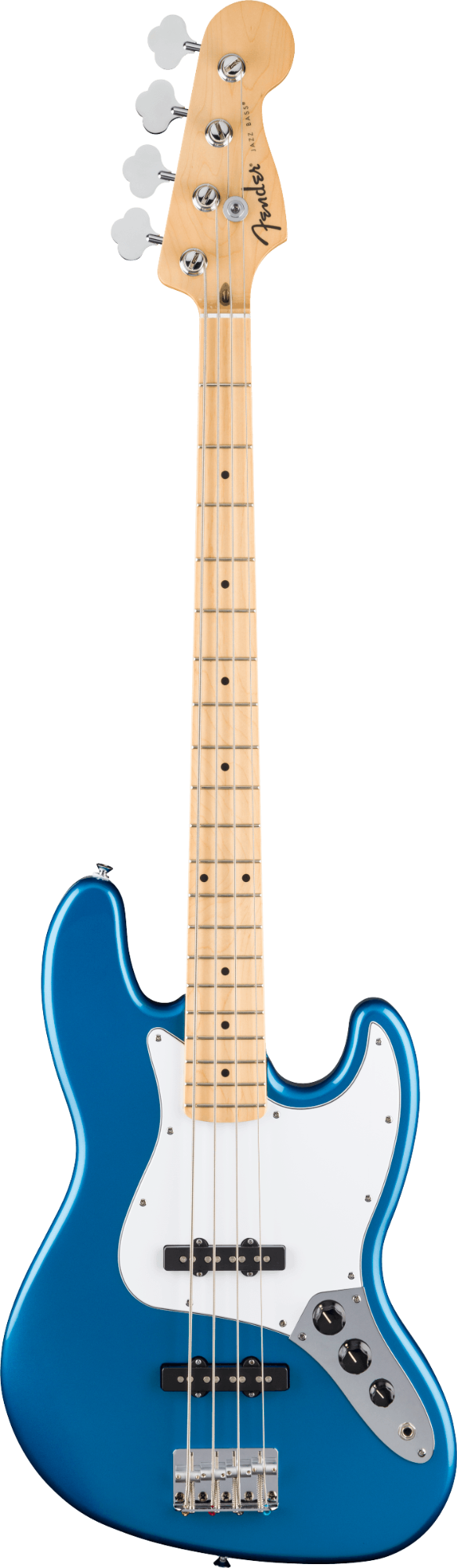 Fender Standard Jazz Bass - Maple Fingerboard - White Pickguard - Aqua Marine Metallic