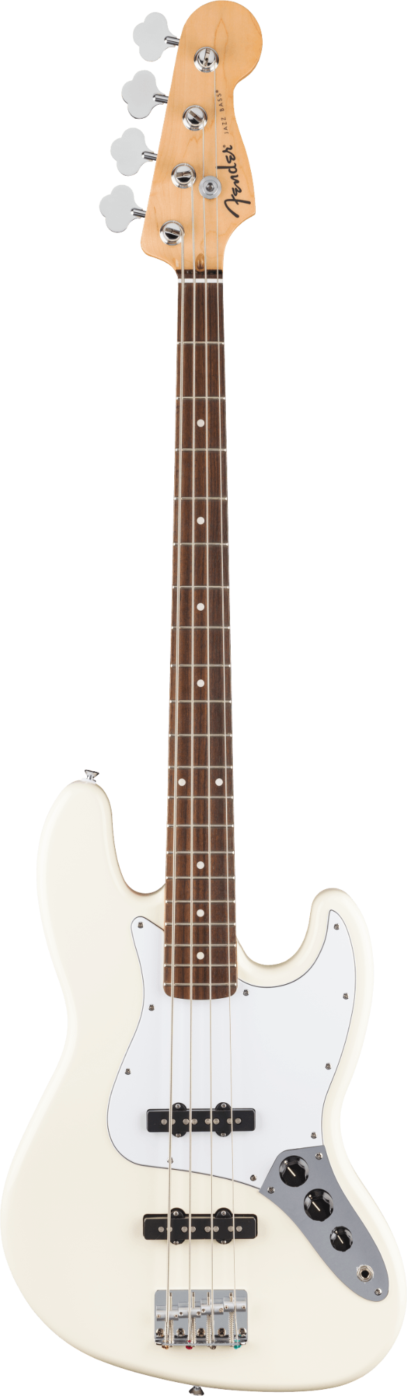 Fender Standard Jazz Bass - Laurel Fingerboard - White Pickguard - Olympic White
