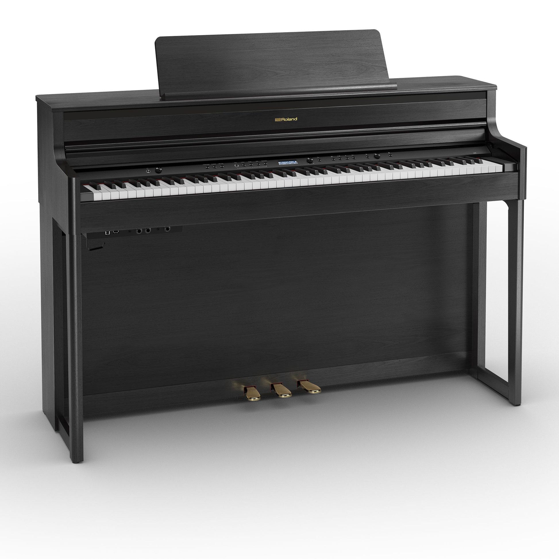Roland HP704 SuperNatural Digital Piano w/matching bench - Charcoal