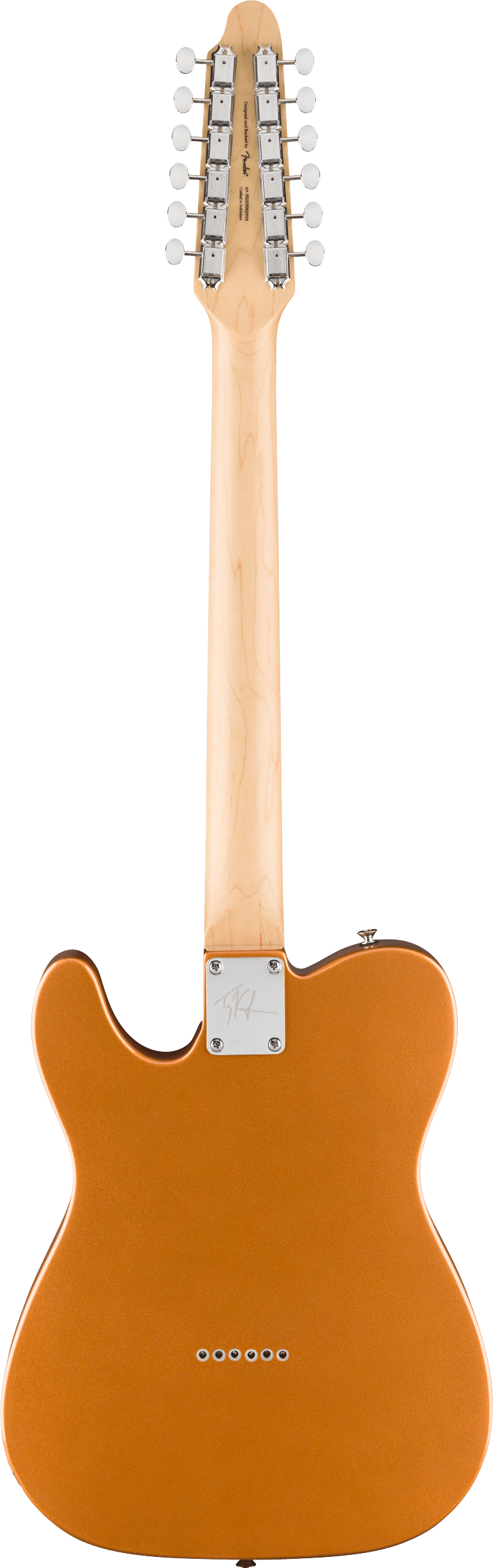 Squier Paranormal Troy Van Leeuwen Telecaster XII - Laurel Fingerboard - Tortoiseshell Pickguard - Copper