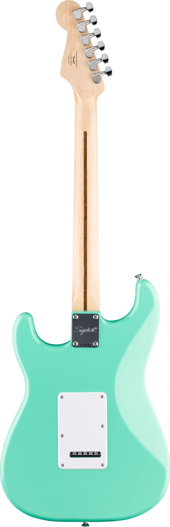 Squier FSR Sonic Stratocaster - Laurel Fingerboard - White Pickguard - Sea Foam Green