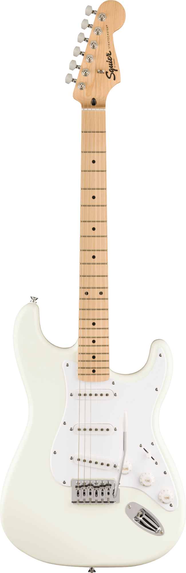 Squier FSR Sonic Stratocaster - Maple Fingerboard - White Pickguard - Arctic White