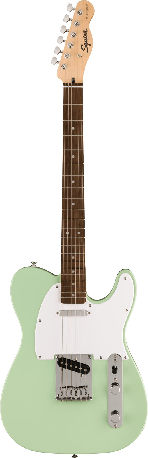 Squier FSR Sonic Telecaster - Laurel Fingerboard - White Pickguard - Surf Green