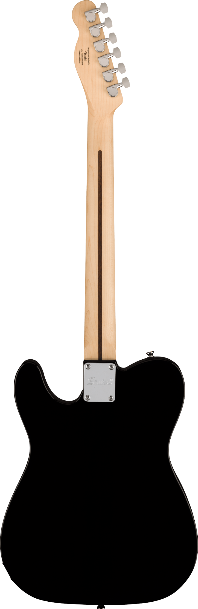 Squier Sonic Telecaster - Maple Fingerboard - White Pickguard - Black