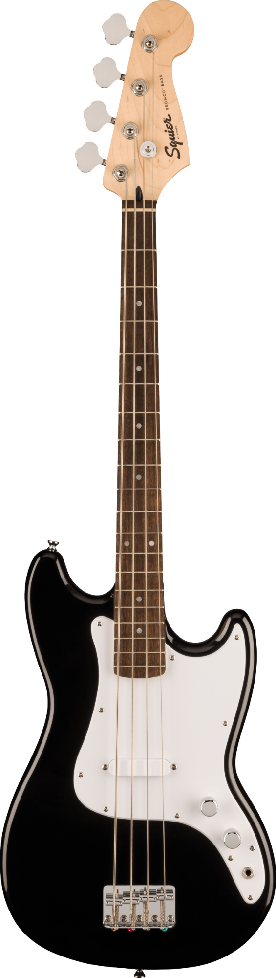 Squier Sonic Bronco Bass - Laurel Fingerboard - White Pickguard - Black