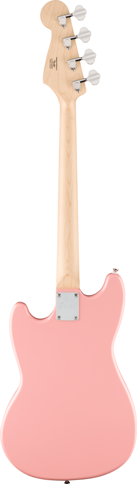 Squier FSR Sonic Bronco Bass - Maple Fingerboard - White Pickguard - Shell Pink