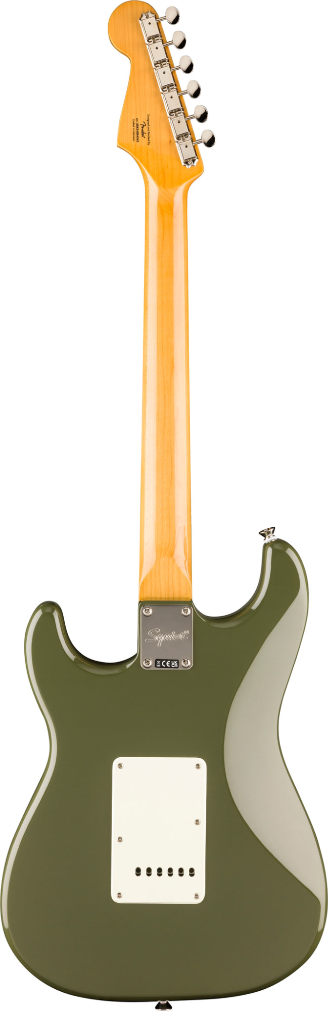 Squier FSR Classic Vibe 60s Stratocaster HSS - Laurel Fingerboard - Tortoishell Pickguard - Matching Headstock - Antique Olive