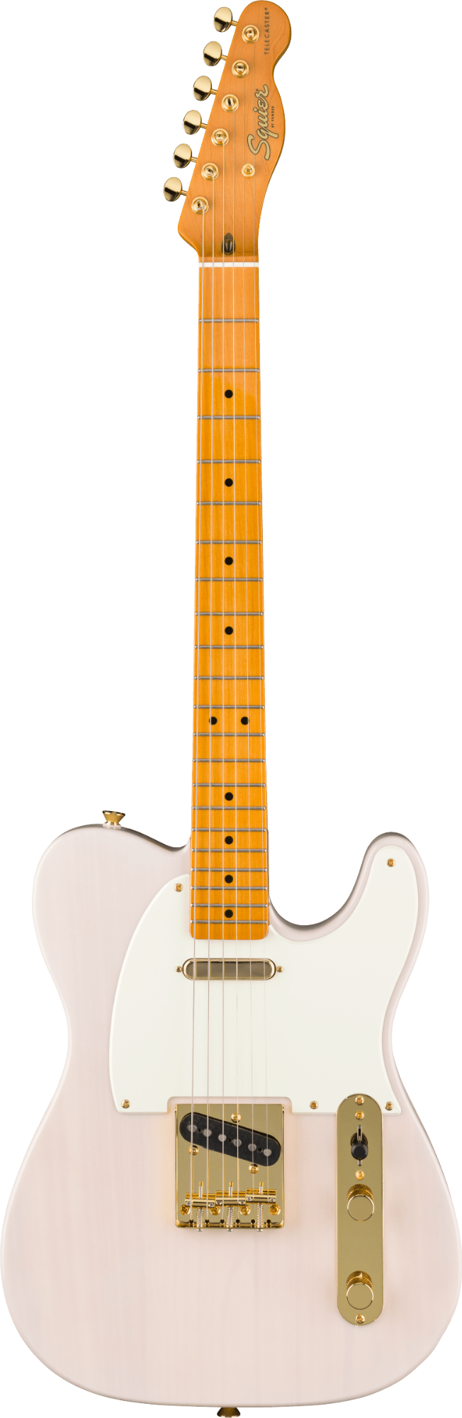 Squier FSR Classic Vibe '50s Telecaster - Maple Fingerboard - Parchment Pickguard - Gold Hardware - White Blonde