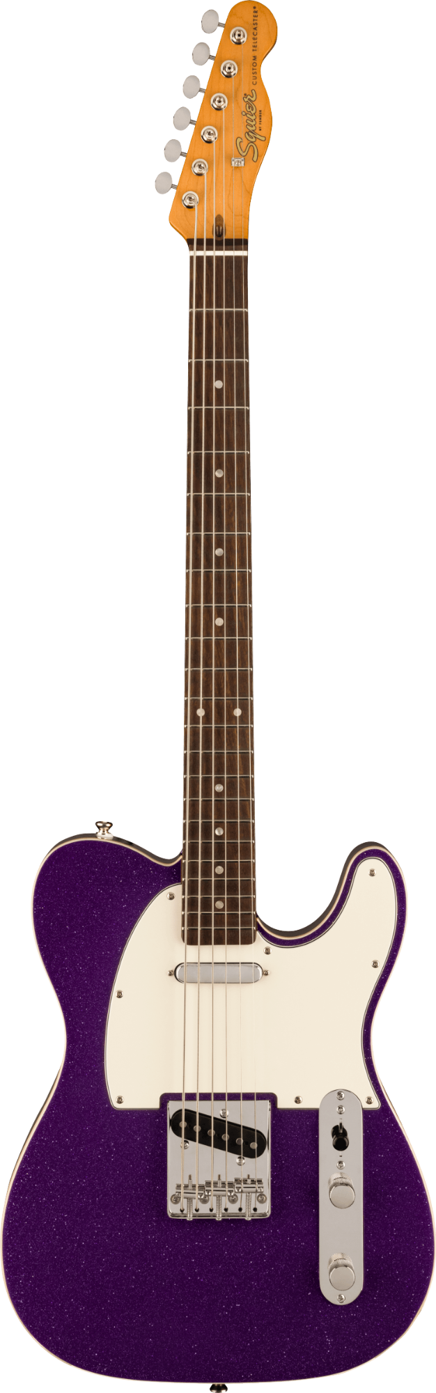 Squier FSR Classic Vibe Baritone Custom Telecaster - Laurel Fingerboard - Parchment Pickguard - Purple Sparkle